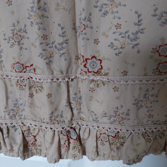 Jacob Annexe Chic Wild Floral Prairie Cotton French Style Skirt, Size 3/4 - Picture 2 of 5